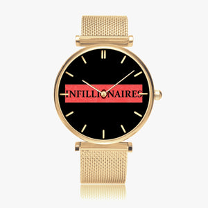 INFILLIONAIRES 156. New Stylish Ultra-Thin Quartz Watch (With Indicators)