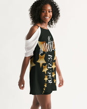 Limitless Dark Out Women's Open Shoulder A-Line Dress