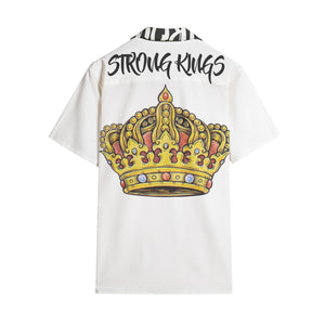STRONG KINGS Men's All-over print Short Sleeve Shirts