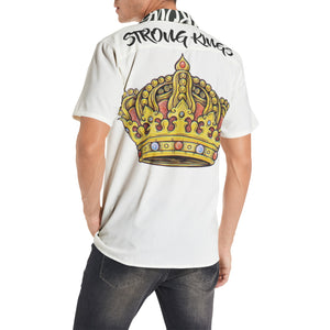STRONG KINGS Men's All-over print Short Sleeve Shirts