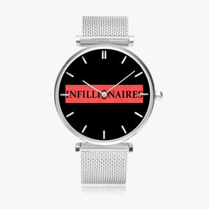 INFILLIONAIRES 156. New Stylish Ultra-Thin Quartz Watch (With Indicators)