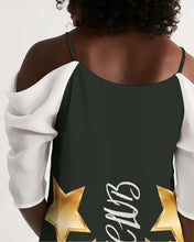 Limitless Dark Out Women's Open Shoulder A-Line Dress