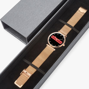 INFILLIONAIRES 156. New Stylish Ultra-Thin Quartz Watch (With Indicators)
