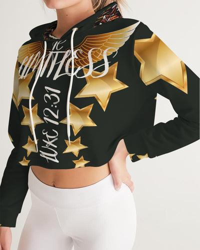 Limitless Dark Out Women's Cropped Hoodie