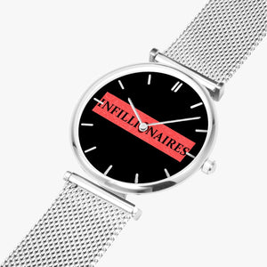 INFILLIONAIRES 156. New Stylish Ultra-Thin Quartz Watch (With Indicators)