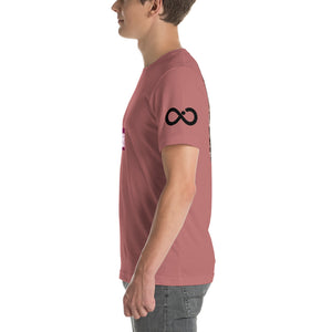 INFINITE LION PINK BLACK DESIGNS SHORT-SLEEVE UNISEX T-SHIRT