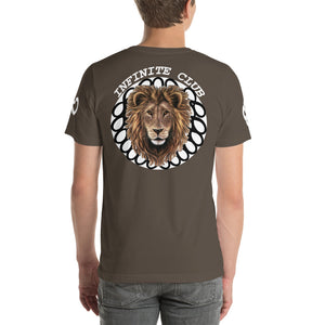 INFINITE LION ORIGINAL DESIGN WHITE DESIGNS SHORT SLEEVE UNISEX T-SHIRT