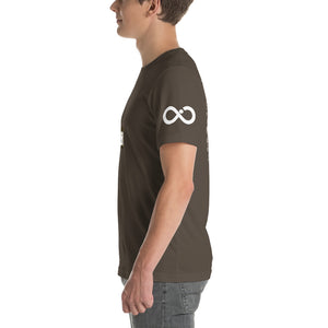 INFINITE LION ORIGINAL DESIGN WHITE DESIGNS SHORT SLEEVE UNISEX T-SHIRT