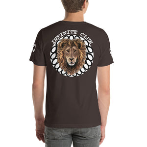 INFINITE LION ORIGINAL DESIGN WHITE DESIGNS SHORT SLEEVE UNISEX T-SHIRT