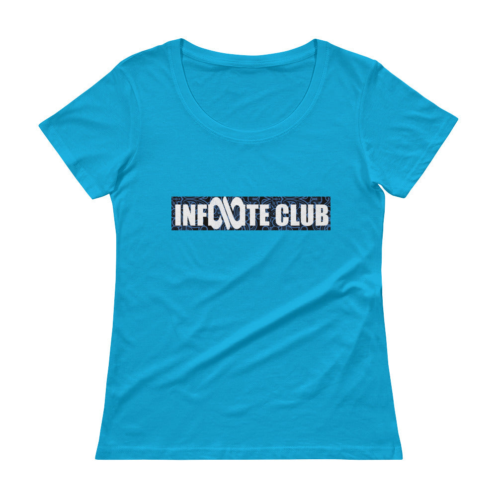 INFINITE LION CARRIBEAN BLUE LADIES' SCOOPNECK T-SHIRT