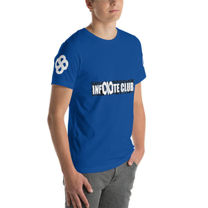 INFINITE LION BLUE WHITE DESIGNS SHORT-SLEEVE UNISEX T-SHIRT