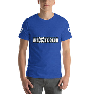 INFINITE LION BLUE WHITE DESIGNS SHORT-SLEEVE UNISEX T-SHIRT