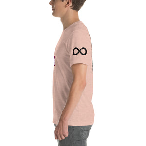 INFINITE LION PINK BLACK DESIGNS SHORT-SLEEVE UNISEX T-SHIRT