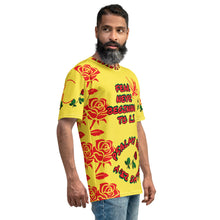 FEAR NEVER BEGINNING TO LIVE MEN'S T-SHIRT
