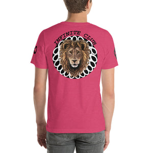 INFINITE LION PINK BLACK DESIGNS SHORT-SLEEVE UNISEX T-SHIRT