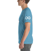 INFINITE LION BLUE WHITE DESIGNS SHORT-SLEEVE UNISEX T-SHIRT