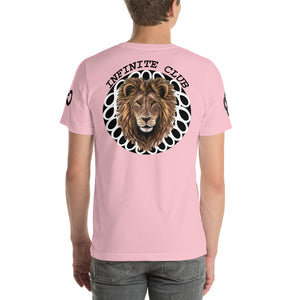 INFINITE LION PINK BLACK DESIGNS SHORT-SLEEVE UNISEX T-SHIRT